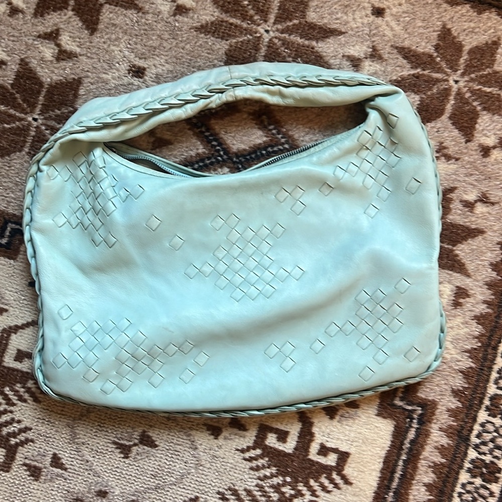 Light Turquoise Bottega Veneta Hobo Bag